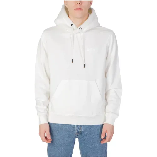 Hoodies, male, , Size: L Mens Cotton Hooded Sweatshirt - Hugo Boss - Modalova