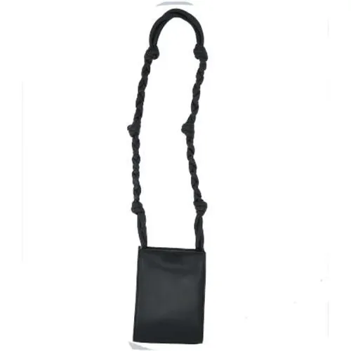 Padded Leather Shoulder Bag with Gold Hardware , female, Sizes: ONE SIZE - Jil Sander - Modalova