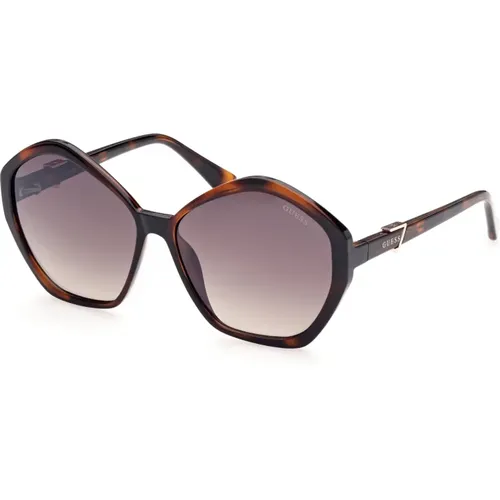 Stilvolle Sonnenbrille mit brauner Verlaufslinse , Damen, Größe: 58 MM - Guess - Modalova