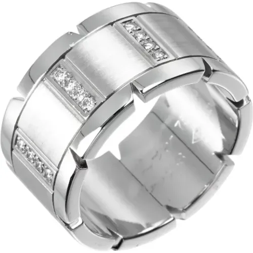 Pre-owned Jewellery, female, , Size: ONE SIZE Pre-owned White Gold rings - Cartier Vintage - Modalova