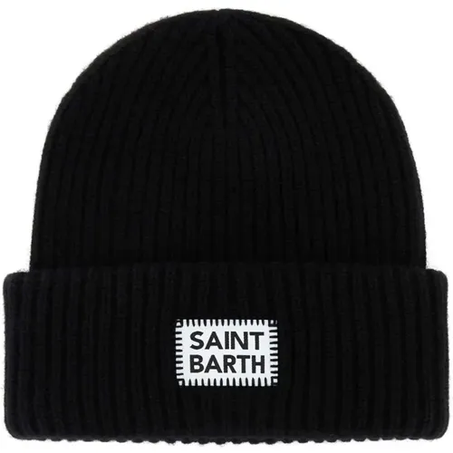 Beanies, female, , Size: ONE SIZE Wool Blend Beanie Hat - MC2 Saint Barth - Modalova