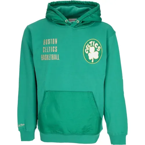 Hoodies, male, , Size: XL Boston Celtics Vintage Logo Hoodie - Mitchell & Ness - Modalova