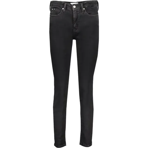 Schwarze Skinny Denim Jeans mit Logo , Damen, Größe: W29 L30 - Calvin Klein - Modalova