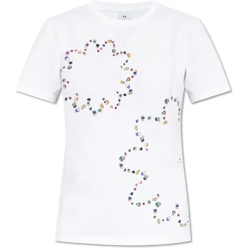 Printed T-shirt , female, Sizes: M, XS, S - PS By Paul Smith - Modalova