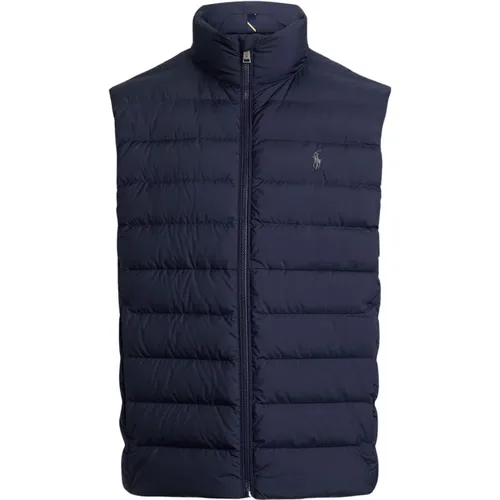 Vests, male, , Size: L Quilted Mockneck Vest - Ralph Lauren - Modalova