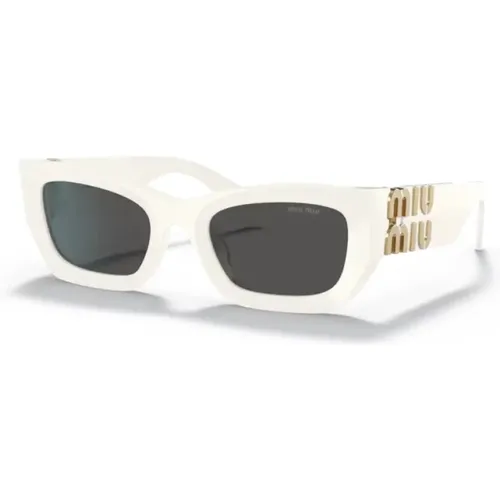 Stylische Sonnenbrille MU 09WS,Stylische Sonnenbrille VAU06B,Stylische Sonnenbrille Schwarz 1Ab5S0 - Miu Miu - Modalova