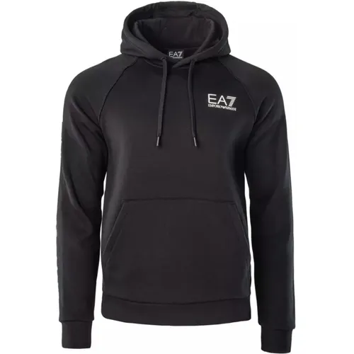 Herren Sweatshirt mit Logo auf dem Ärmel , Herren, Größe: L - Emporio Armani EA7 - Modalova