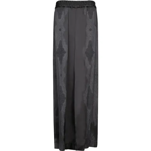 Schwarze elegante Hose Damenbekleidung , Damen, Größe: L - La DoubleJ - Modalova