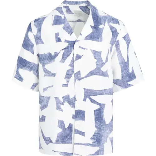 Striped Print Shirt Linen Blend , male, Sizes: XL - Paul Smith - Modalova