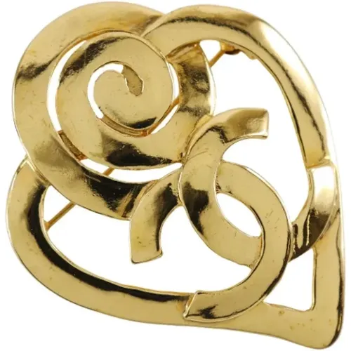 Pre-owned Jewellery, female, , Size: ONE SIZE Pre-owned Metal brooches - Chanel Vintage - Modalova