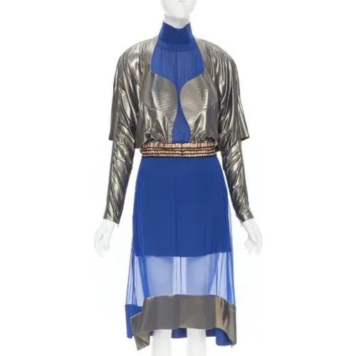 Pre-owned Silk dresses , female, Sizes: S - Balenciaga Vintage - Modalova
