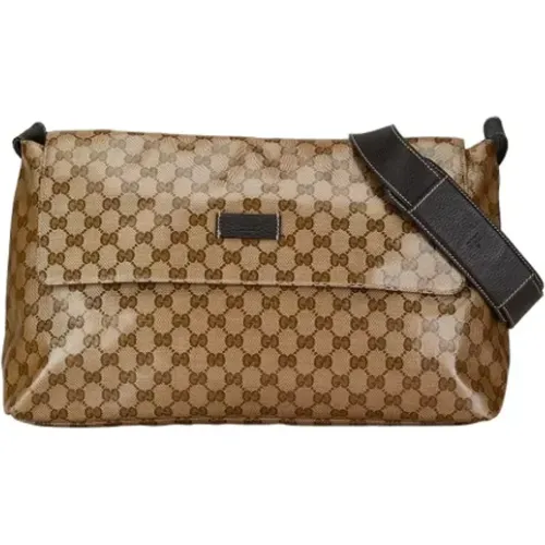 Pre-owned Cross Body Bags, female, , Size: ONE SIZE Pre-owned Leather shoulder-bags - Gucci Vintage - Modalova