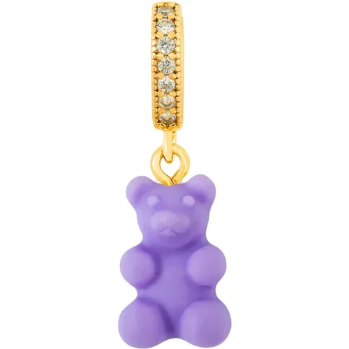 Nostalgia Bear Pendant With Pave Connector , female, Sizes: ONE SIZE - Crystal Haze - Modalova