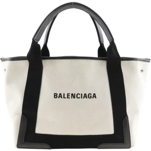 Pre-owned Tote Bags, female, , Size: ONE SIZE Pre-owned Canvas handbags - Balenciaga Vintage - Modalova