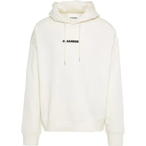 Cotton Sweatshirt with Hood , male, Sizes: S, XL, M, L - Jil Sander - Modalova