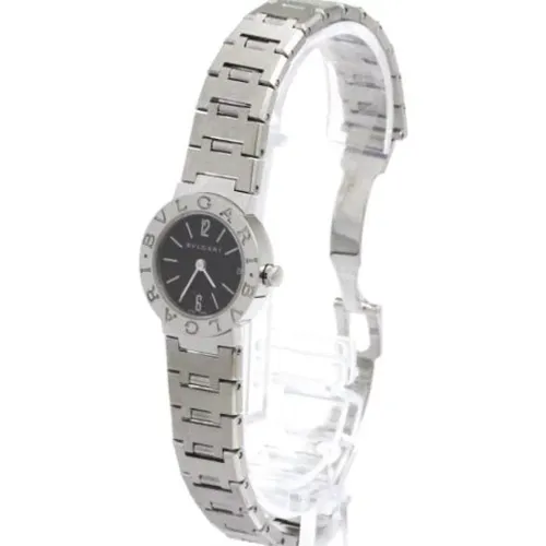 Pre-owned Watches, female, , Size: ONE SIZE Pre-owned Stainless Steel Watch - Bvlgari Vintage - Modalova