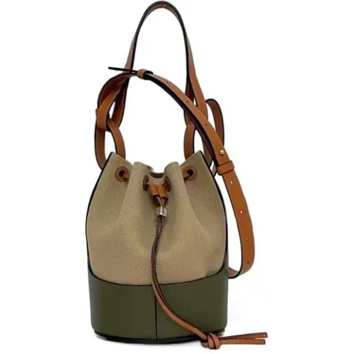 Pre-owned Bucket Bags, female, , Size: ONE SIZE Pre-owned Fabric handbags - Loewe Pre-owned - Modalova