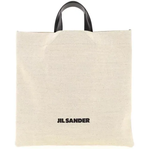 Tote Bag mit Kontrastierendem Logo - Jil Sander - Modalova