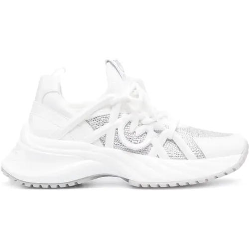 Weiße Sneakers mit 3,5 cm Absatz - pinko - Modalova