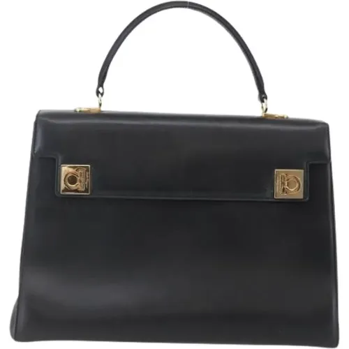 Pre-owned Handbags, female, , Size: ONE SIZE Pre-owned Leather Handbag - Salvatore Ferragamo Pre-owned - Modalova