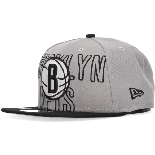 Caps, male, , Size: ONE SIZE Flat Visor Snapback NBA Draft 950 Brooklyn Nets - new era - Modalova