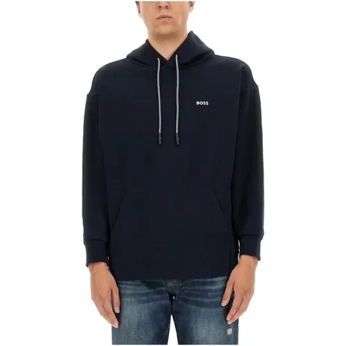 Logo Sweatshirt, Bequem und Stilvoll , Herren, Größe: M - Boss - Modalova