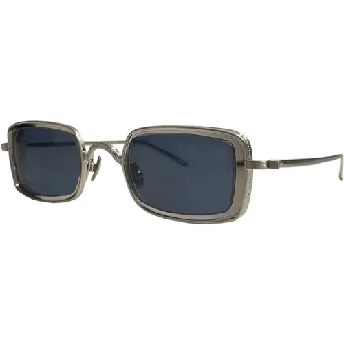 Sunglasses, unisex, , Size: 46 MM Limited Edition Sunglasses in Brushed Silver - Matsuda - Modalova