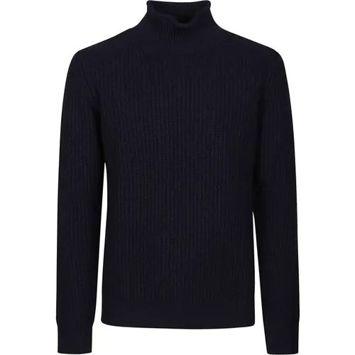 Turtlenecks, male, , Size: 2XL Navy Turtleneck - Kangra - Modalova