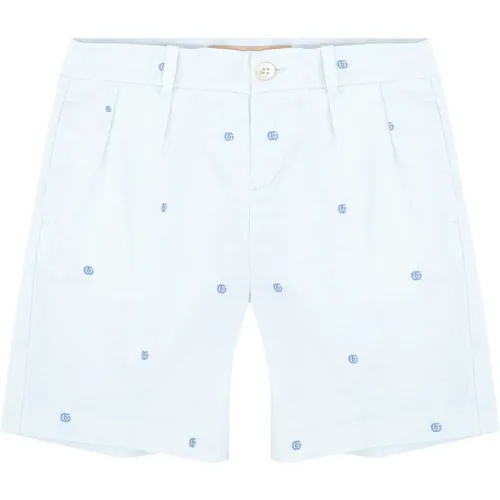 Himmelblaue Kinder Bermuda Shorts - Gucci - Modalova