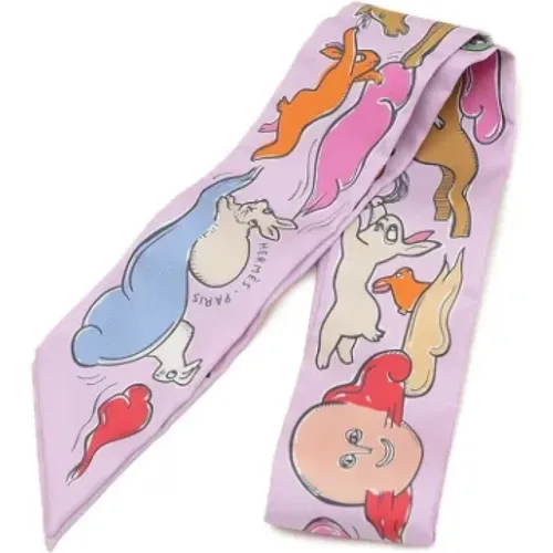 Pre-owned Scarves, unisex, , Size: ONE SIZE Pre-owned Silk scarves - Hermès Vintage - Modalova