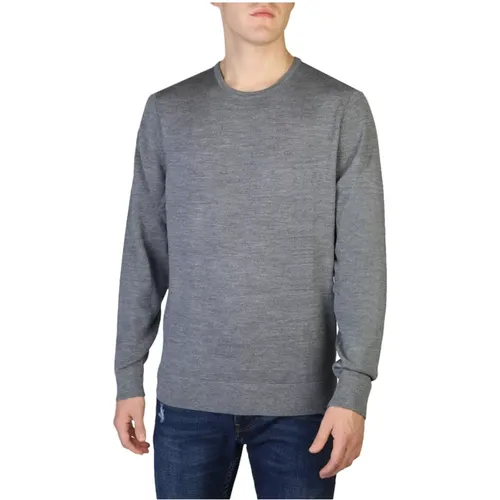 Wool Sweater with Long Sleeves and Ribbed Hems , male, Sizes: S, M, L, XL - Calvin Klein - Modalova