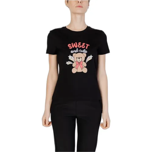 Bear Box Kurzarm T-Shirt Damen Only - Only - Modalova