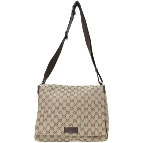 Pre-owned Shoulder Bags, female, , Size: ONE SIZE Pre-owned Canvas gucci-bags - Gucci Vintage - Modalova