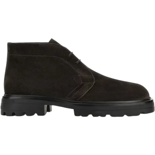 Lace-up Boots, male, , Size: 9 1/2 US H673 Allacciato 2 Fori - Hogan - Modalova