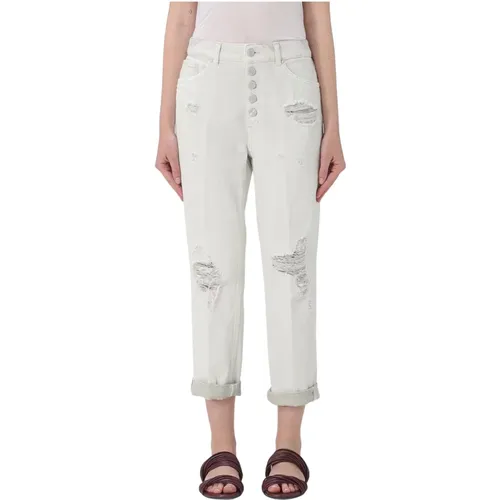 Cropped Jeans , female, Sizes: W28, W27, W26 - Dondup - Modalova