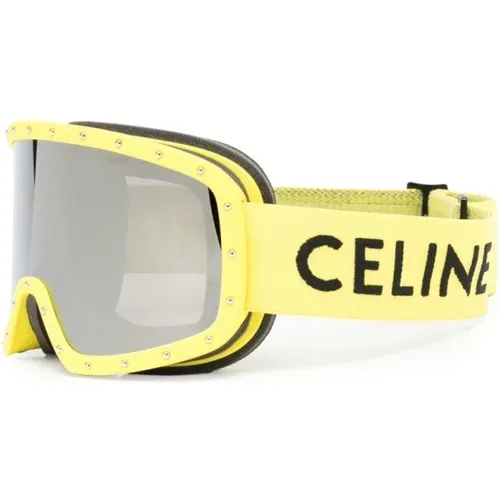 Gelbe Ski Goggles mit Zubehör,Weiße Ski Goggles mit Zubehör - Celine - Modalova