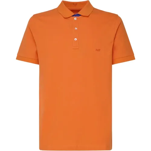 Polo Shirt Stretch Cotton Pique , male, Sizes: L, 3XL, XL, M, 2XL - Fay - Modalova