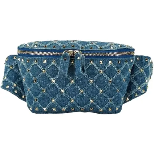 Pre-owned Belt Bags, female, , Size: ONE SIZE Pre-owned Denim crossbody-bags - Valentino Vintage - Modalova