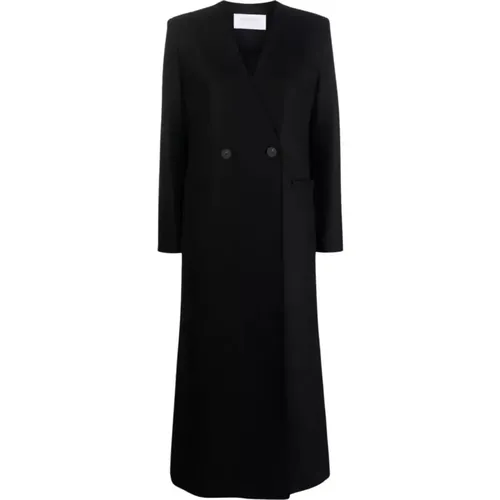 Wool Coat Double-Breasted Buttons , female, Sizes: XS, S - Harris Wharf London - Modalova