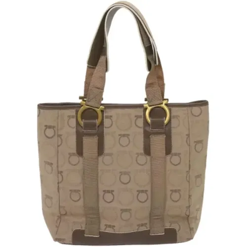 Pre-owned Tote Bags, female, , Size: ONE SIZE Pre-owned Canvas totes - Salvatore Ferragamo Pre-owned - Modalova