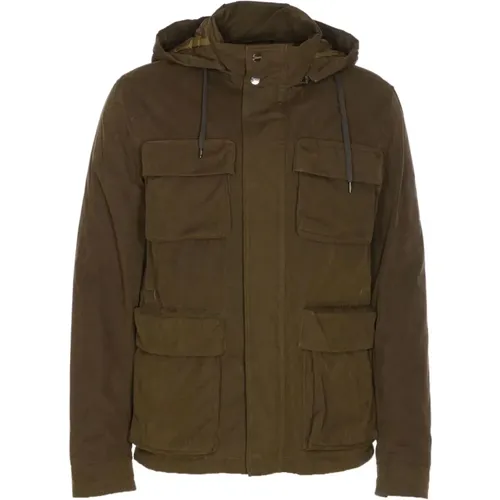 Light Jackets, male, , Size: 2XL Piumino Parka Corto - Herno - Modalova