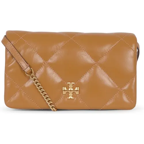 Diamond Quilt Chain Wallet , female, Sizes: ONE SIZE - TORY BURCH - Modalova