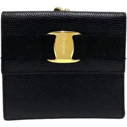 Pre-owned Wallets, female, , Size: ONE SIZE Pre-owned Leather wallets - Salvatore Ferragamo Pre-owned - Modalova