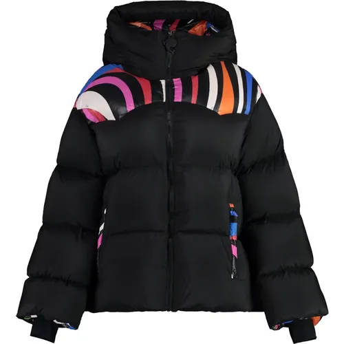 Bedruckte Nylon Daunenjacke - EMILIO PUCCI - Modalova