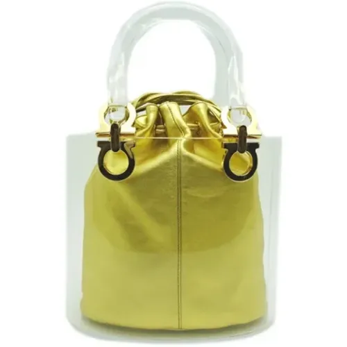 Pre-owned Bucket Bags, female, , Size: ONE SIZE Pre-owned Fabric handbags - Salvatore Ferragamo Pre-owned - Modalova