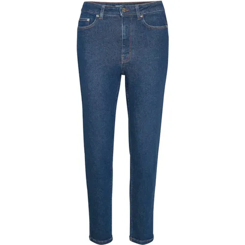 Modische High-Waisted Slim Jeans , Damen, Größe: W24 - Gestuz - Modalova