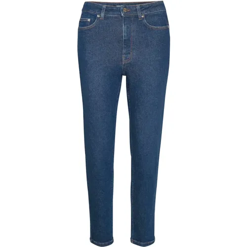 Modische High-Waisted Slim Jeans , Damen, Größe: W26 - Gestuz - Modalova