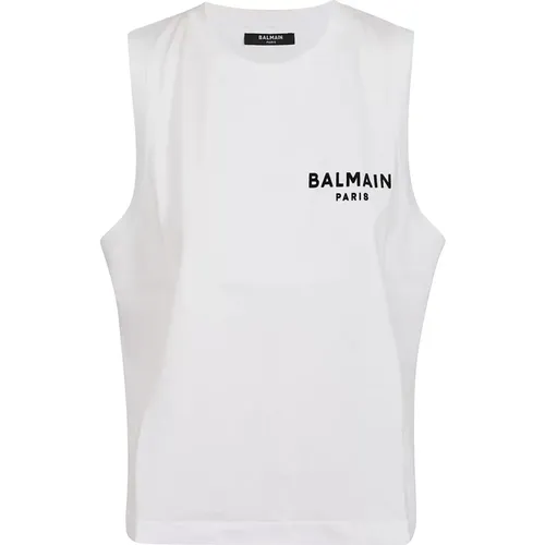 Weiße Topwear für Frauen Ss24 - Balmain - Modalova