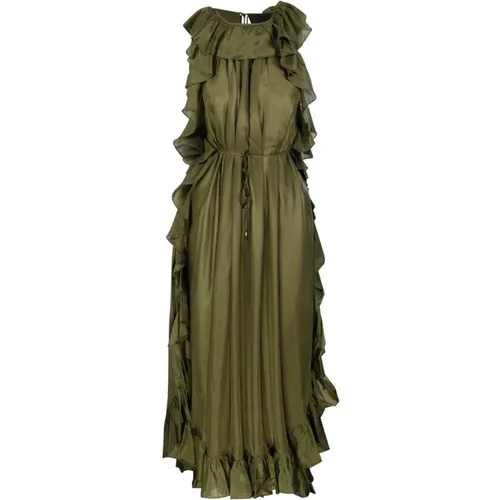 Maxi Dresses, female, , Size: S Cascadian Ruffle Midi Dress - Zimmermann - Modalova