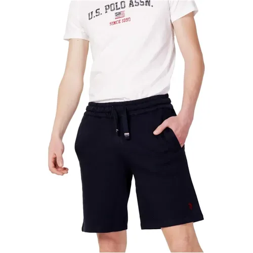 Casual Shorts, male, , Size: M Cotton Bermuda Shorts - U.s. Polo Assn. - Modalova